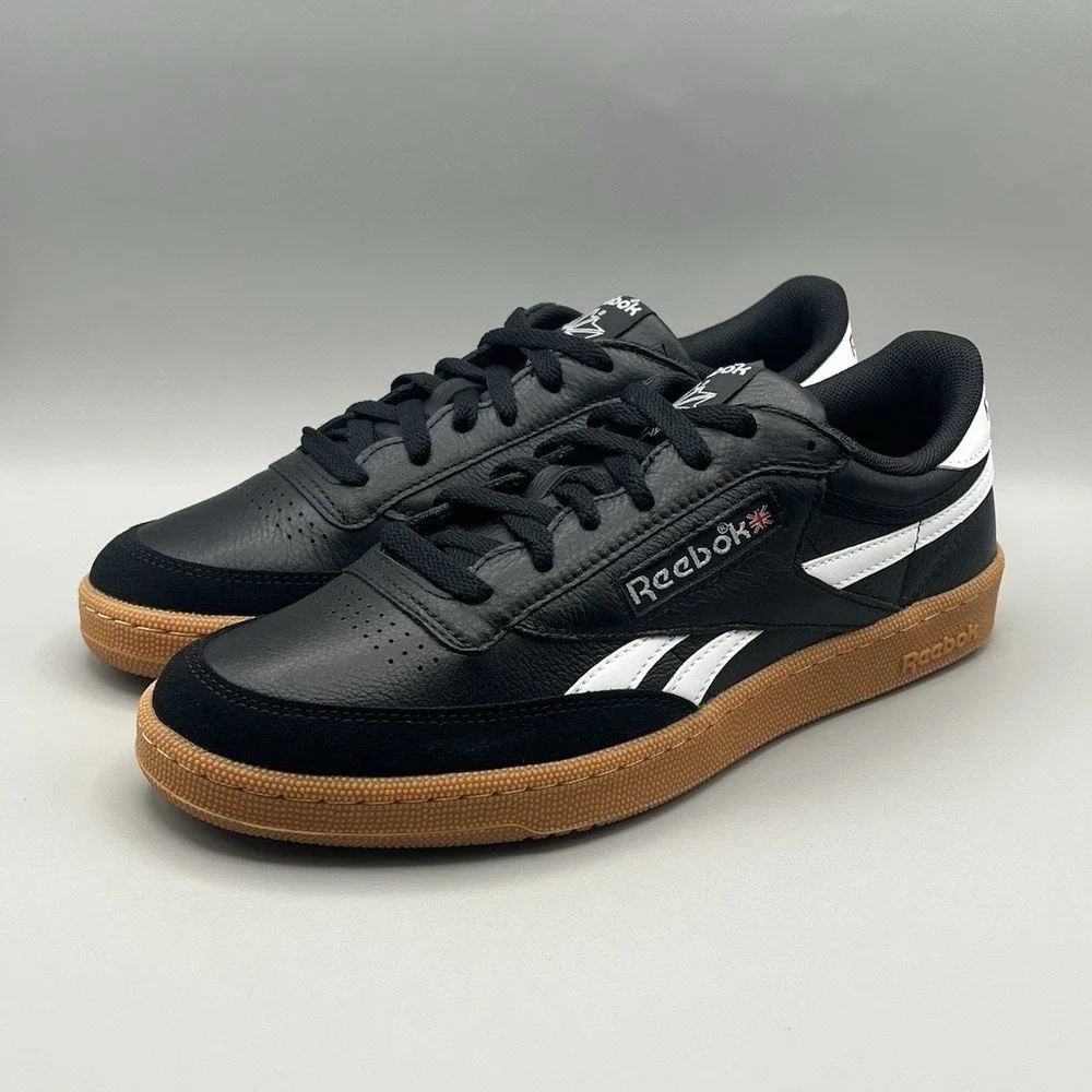 Reebok Classic Club C Revenge Vintage Black And Gum Retro - Men's Size 9.5 NEW
